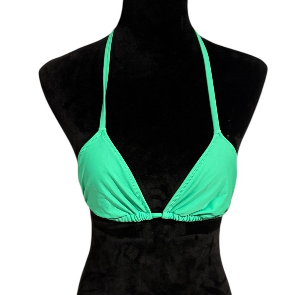 Aerie Green Triangle Bikini Top size medium